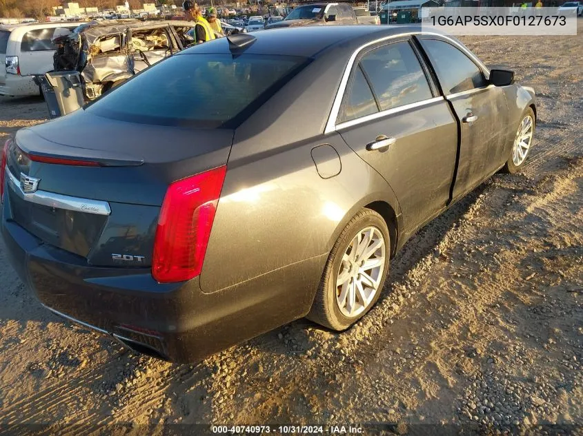 2015 Cadillac Cts Standard VIN: 1G6AP5SX0F0127673 Lot: 40740973