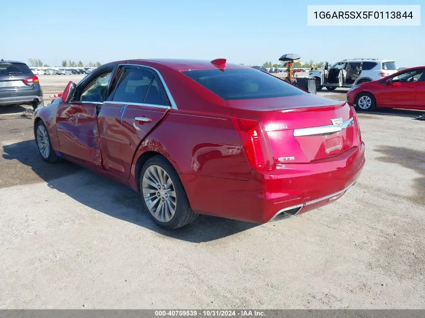 2015 Cadillac Cts Luxury VIN: 1G6AR5SX5F0113844 Lot: 40759539