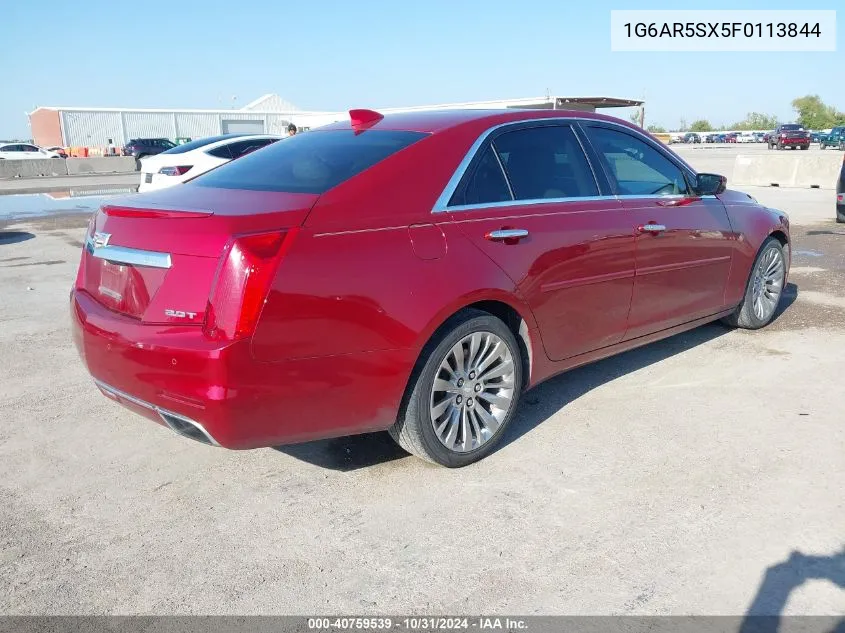 2015 Cadillac Cts Luxury VIN: 1G6AR5SX5F0113844 Lot: 40759539