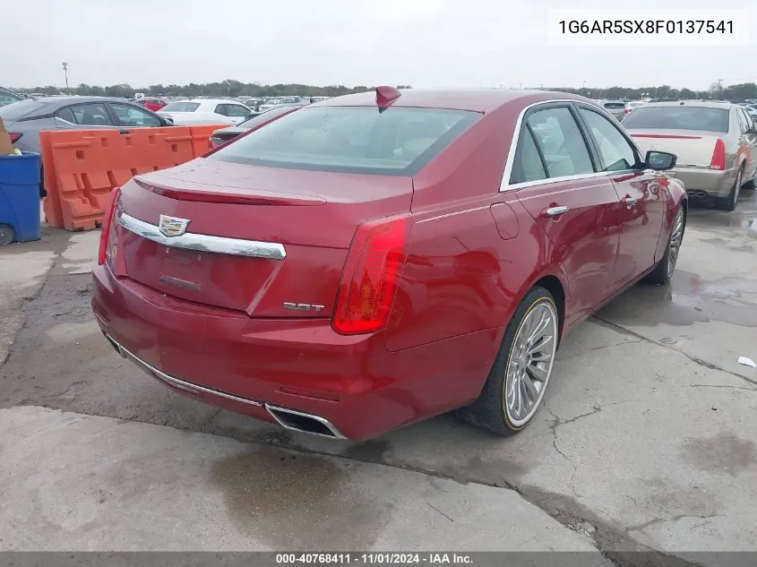 2015 Cadillac Cts Luxury VIN: 1G6AR5SX8F0137541 Lot: 40768411