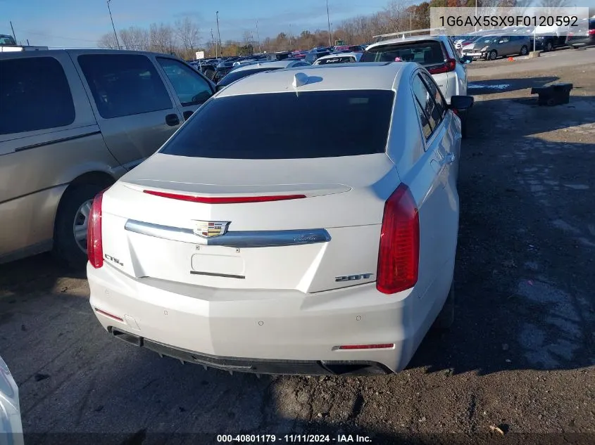 2015 Cadillac Cts Luxury VIN: 1G6AX5SX9F0120592 Lot: 40801179