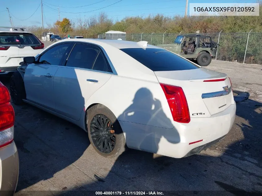 2015 Cadillac Cts Luxury VIN: 1G6AX5SX9F0120592 Lot: 40801179