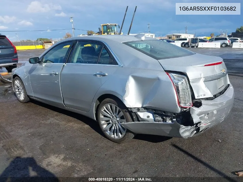 2015 Cadillac Cts Luxury VIN: 1G6AR5SXXF0103682 Lot: 40818320