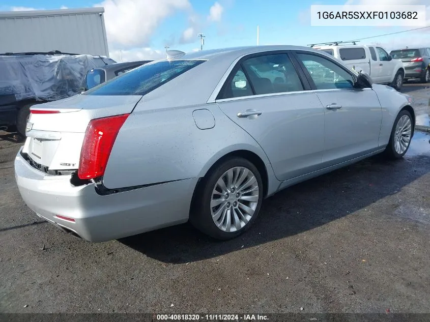 2015 Cadillac Cts Luxury VIN: 1G6AR5SXXF0103682 Lot: 40818320