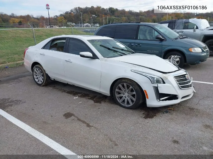 2015 Cadillac Cts Luxury VIN: 1G6AX5SX5F0106186 Lot: 40905899