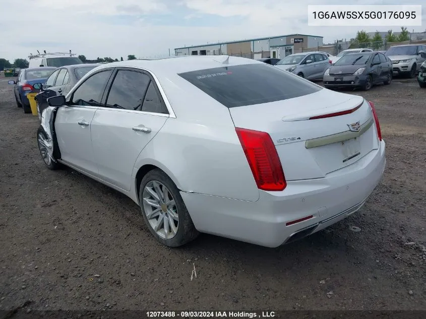 2016 Cadillac Cts VIN: 1G6AW5SX5G0176095 Lot: 12073488