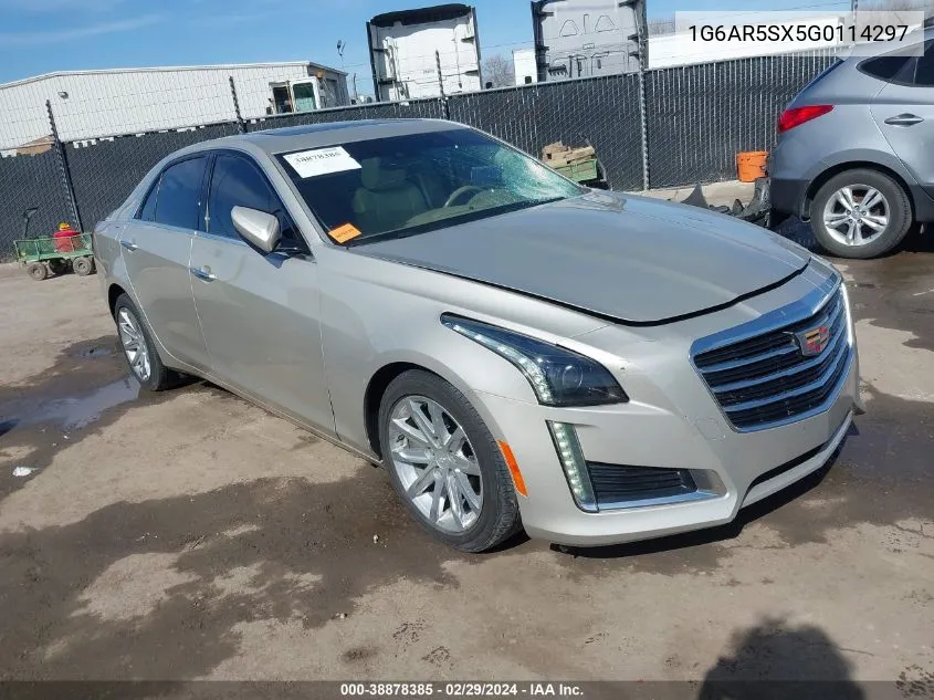 2016 Cadillac Cts Luxury Collection VIN: 1G6AR5SX5G0114297 Lot: 38878385