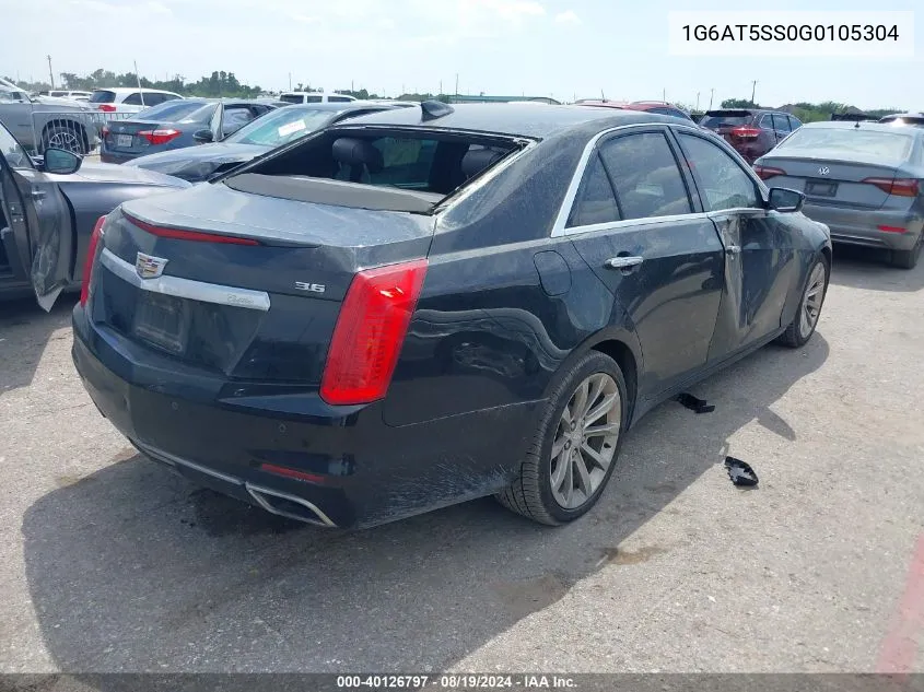 2016 Cadillac Cts Premium Collection VIN: 1G6AT5SS0G0105304 Lot: 40126797