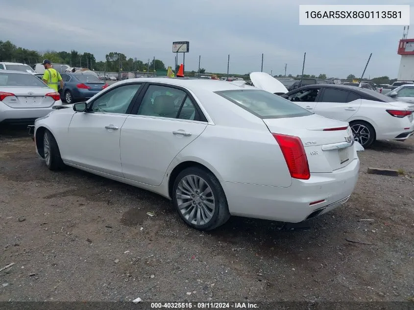 1G6AR5SX8G0113581 2016 Cadillac Cts Luxury Collection