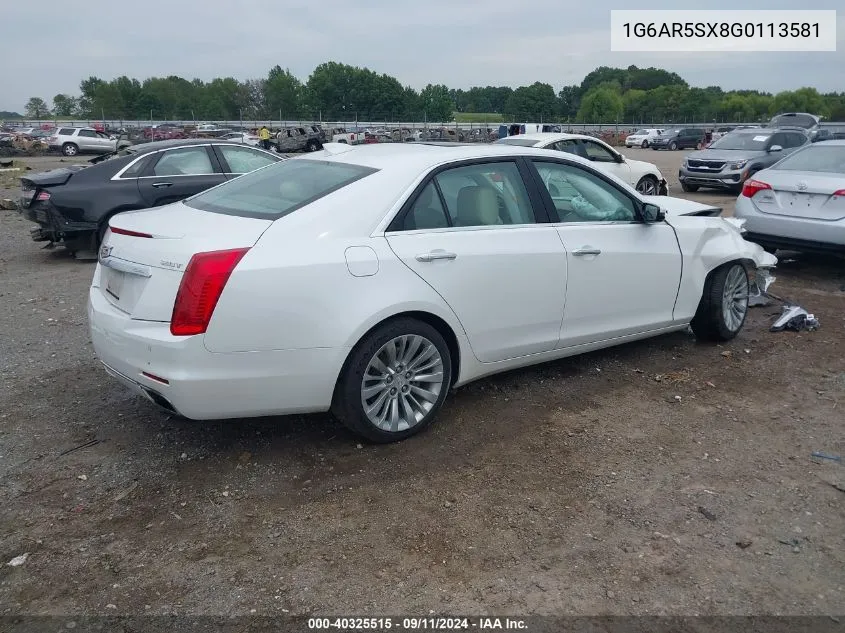 1G6AR5SX8G0113581 2016 Cadillac Cts Luxury Collection