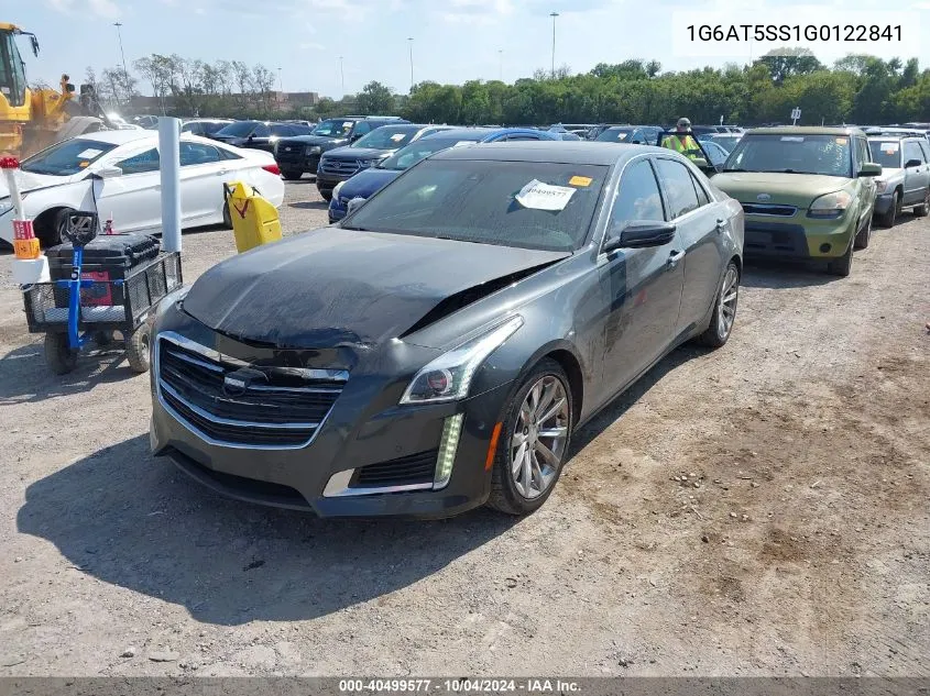 2016 Cadillac Cts Premium Collection VIN: 1G6AT5SS1G0122841 Lot: 40499577