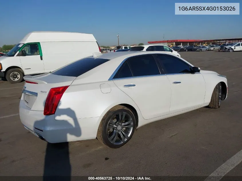 2016 Cadillac Cts Luxury Collection VIN: 1G6AR5SX4G0153026 Lot: 40563725