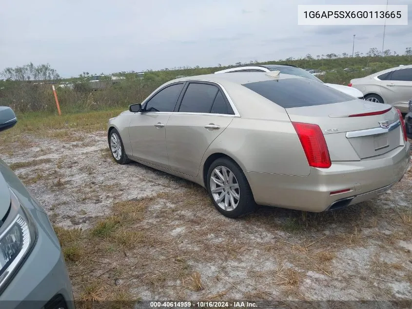 1G6AP5SX6G0113665 2016 Cadillac Cts Standard