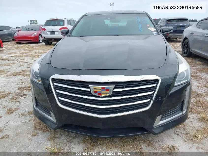 2016 Cadillac Cts Luxury Collection VIN: 1G6AR5SX3G0196689 Lot: 40627750