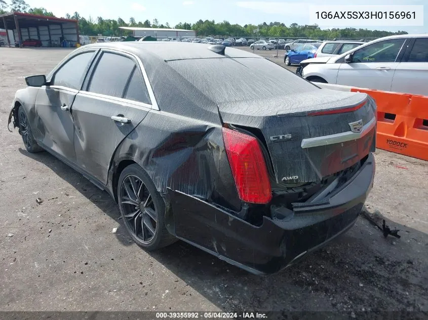 1G6AX5SX3H0156961 2017 Cadillac Cts Luxury