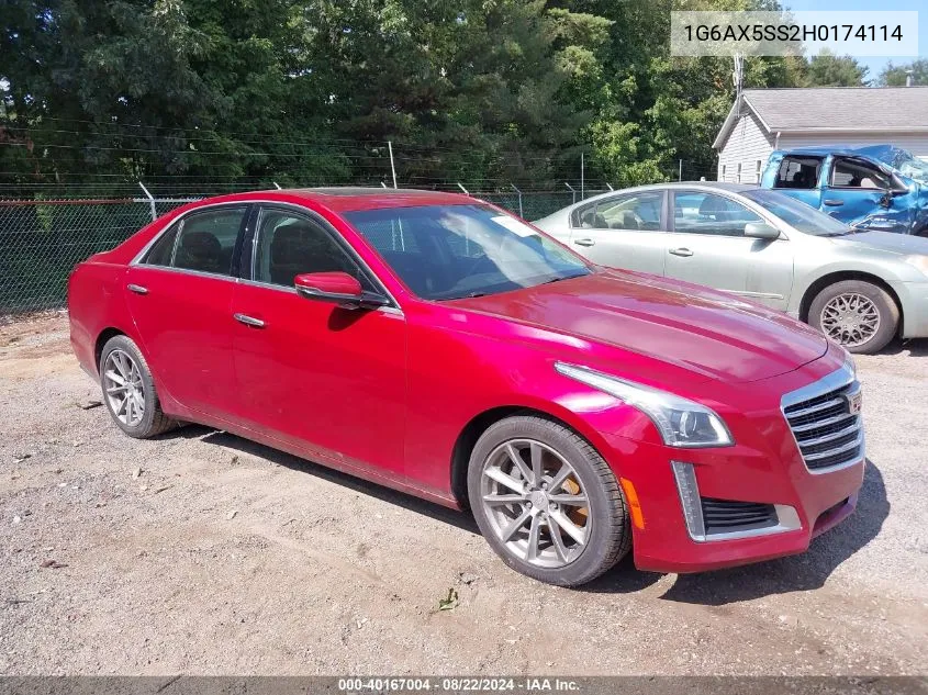 1G6AX5SS2H0174114 2017 Cadillac Cts Luxury