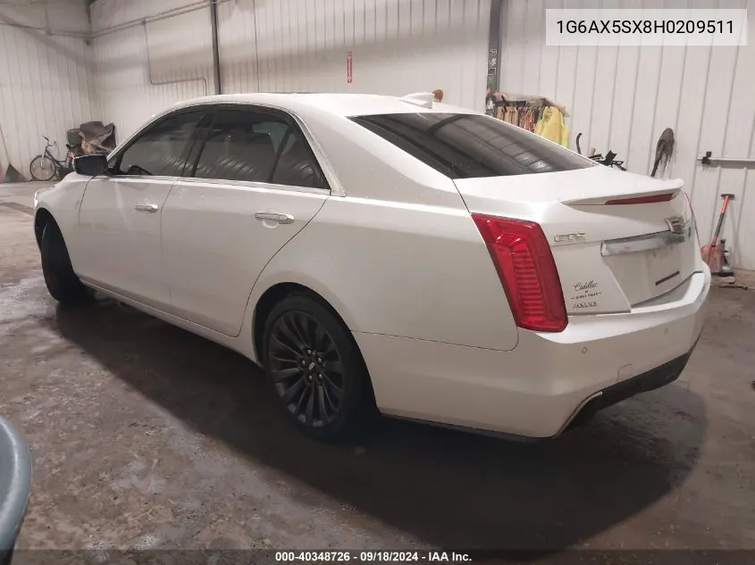 1G6AX5SX8H0209511 2017 Cadillac Cts Luxury