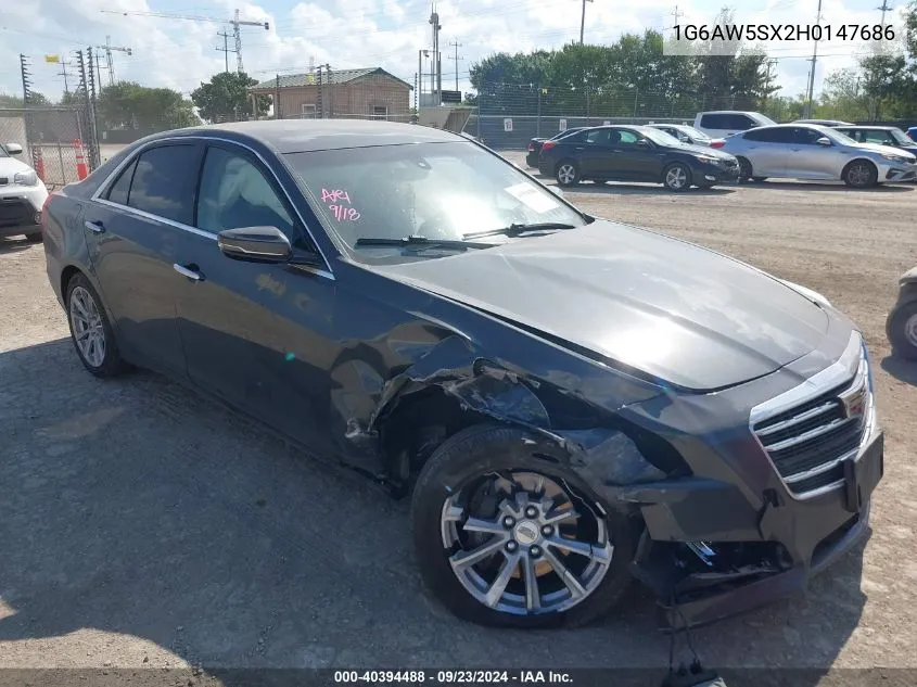 1G6AW5SX2H0147686 2017 Cadillac Cts