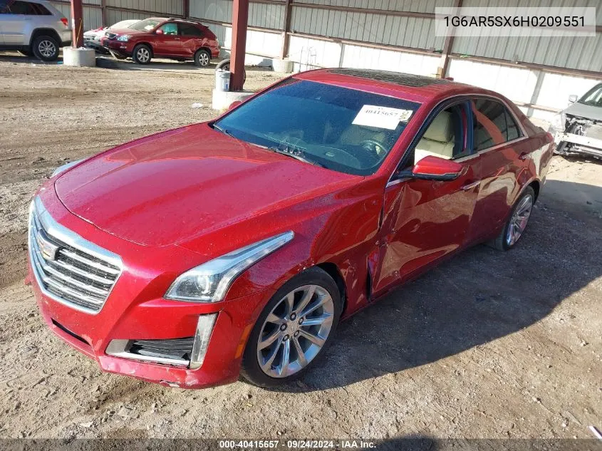 2017 Cadillac Cts Luxury VIN: 1G6AR5SX6H0209551 Lot: 40415657