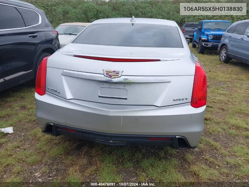 1G6AR5SX5H0138830 2017 Cadillac Cts Luxury