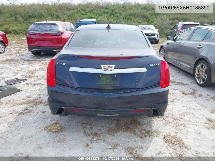 2017 Cadillac Cts Luxury VIN: 1G6AR5SX5H0185890 Lot: 40633279