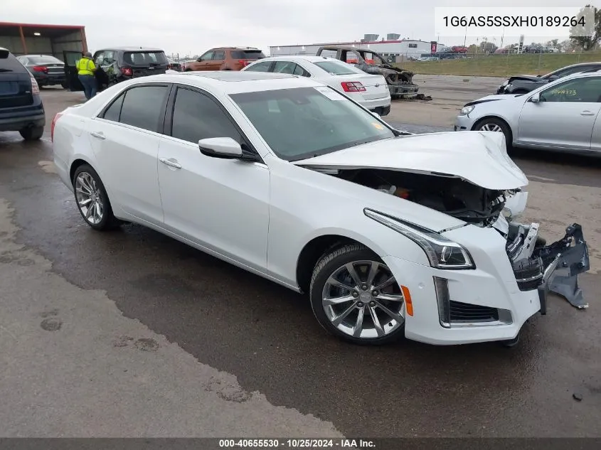 1G6AS5SSXH0189264 2017 Cadillac Cts Premium Luxury