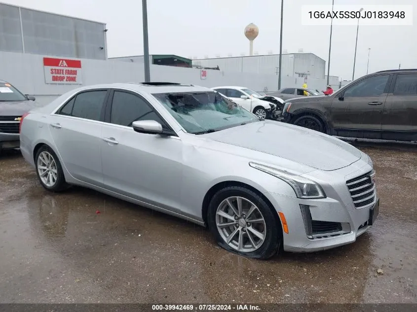 2018 Cadillac Cts Luxury VIN: 1G6AX5SS0J0183948 Lot: 39942469