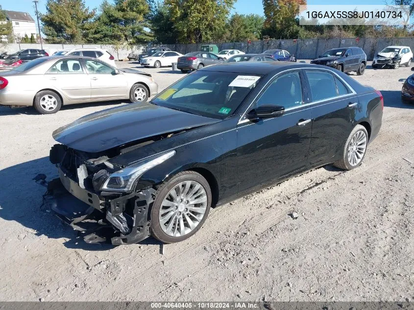 2018 Cadillac Cts Luxury VIN: 1G6AX5SS8J0140734 Lot: 40640405