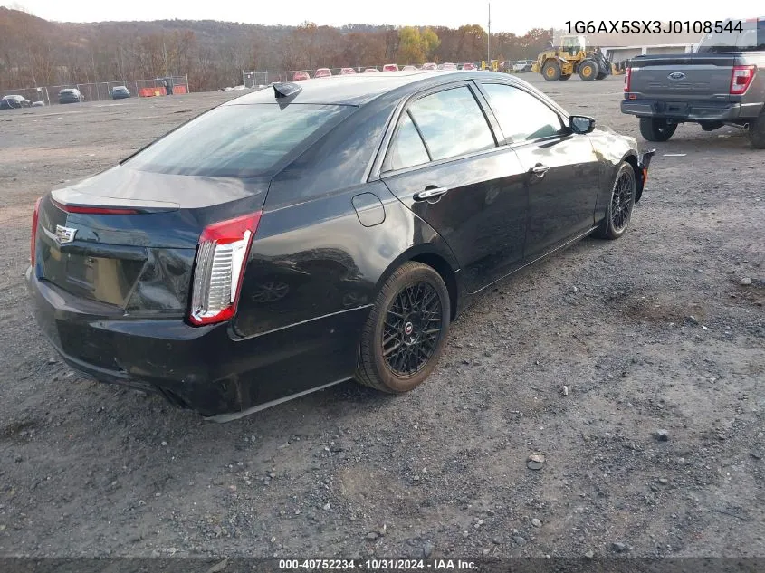 2018 Cadillac Cts Luxury VIN: 1G6AX5SX3J0108544 Lot: 40752234