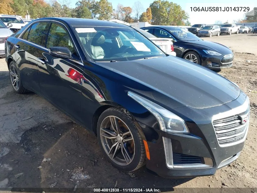 2018 Cadillac Cts V-Sport VIN: 1G6AU5S81J0143729 Lot: 40812838