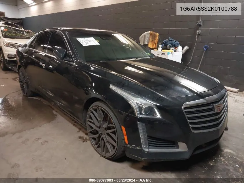 2019 Cadillac Cts Luxury VIN: 1G6AR5SS2K0100788 Lot: 39077083