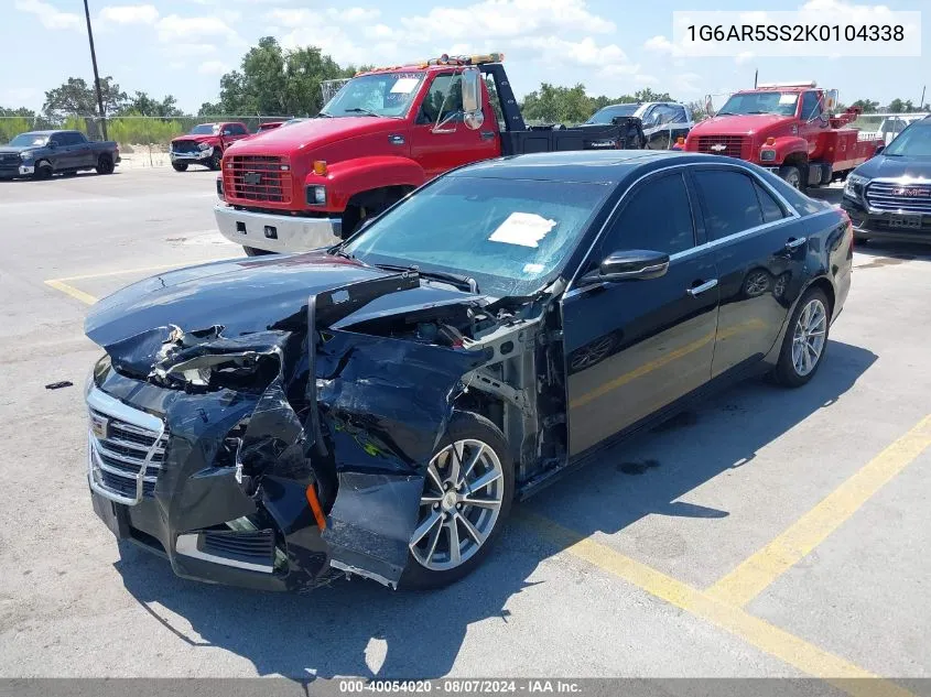 2019 Cadillac Cts Luxury VIN: 1G6AR5SS2K0104338 Lot: 40054020