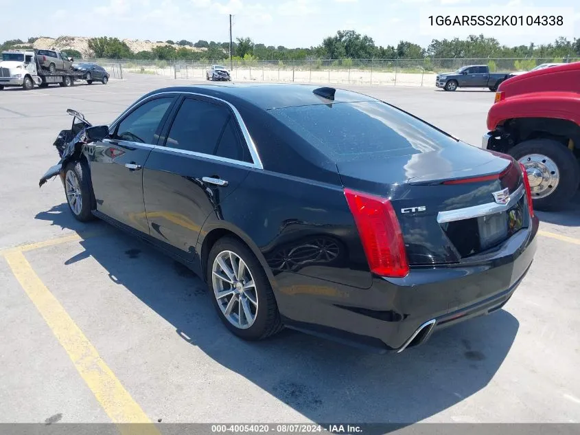 2019 Cadillac Cts Luxury VIN: 1G6AR5SS2K0104338 Lot: 40054020