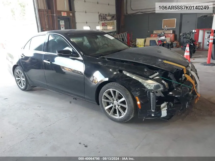 2019 Cadillac Cts Luxury VIN: 1G6AR5SS7K0140249 Lot: 40064795