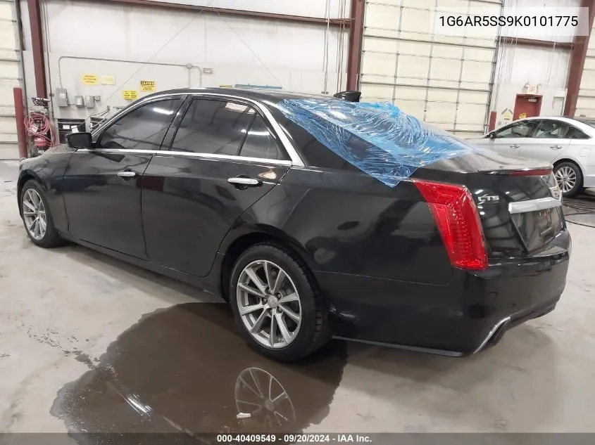 2019 Cadillac Cts Luxury VIN: 1G6AR5SS9K0101775 Lot: 40409549