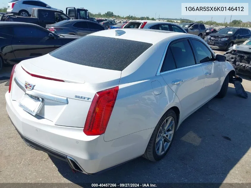 2019 Cadillac Cts Luxury VIN: 1G6AR5SX6K0146412 Lot: 40457266