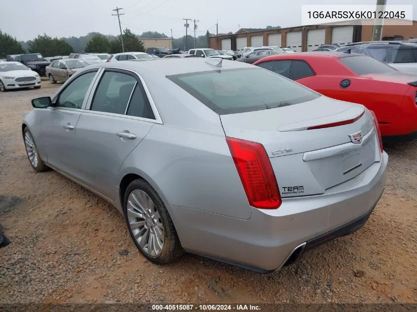 2019 Cadillac Cts Luxury VIN: 1G6AR5SX6K0122045 Lot: 40515087