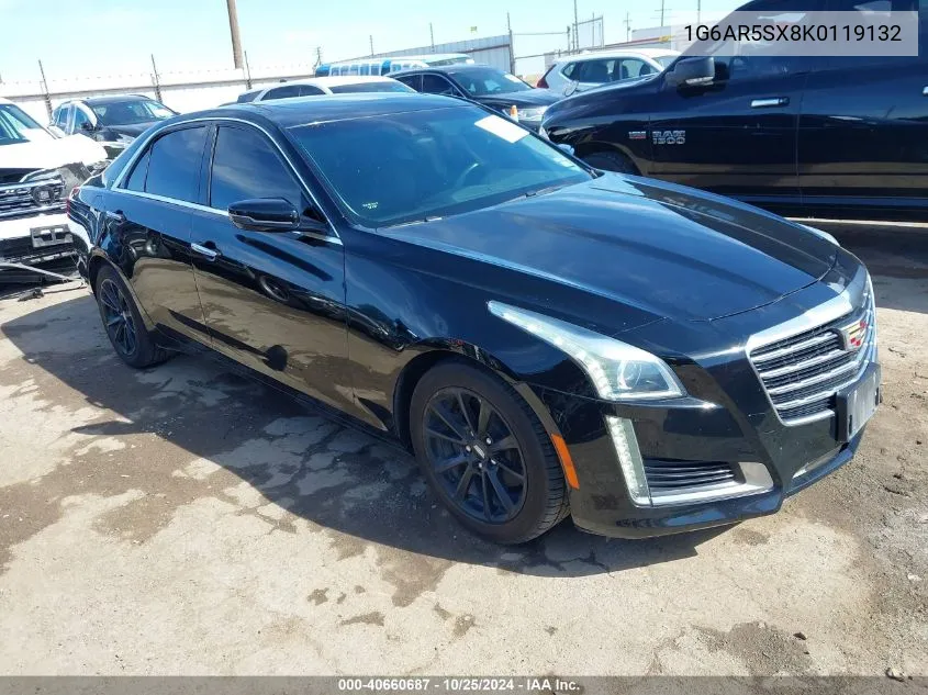 2019 Cadillac Cts Luxury VIN: 1G6AR5SX8K0119132 Lot: 40660687