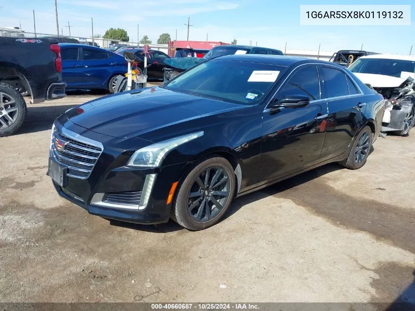 2019 Cadillac Cts Luxury VIN: 1G6AR5SX8K0119132 Lot: 40660687