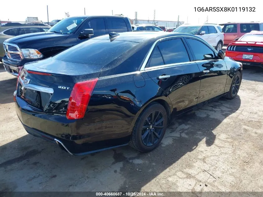 2019 Cadillac Cts Luxury VIN: 1G6AR5SX8K0119132 Lot: 40660687