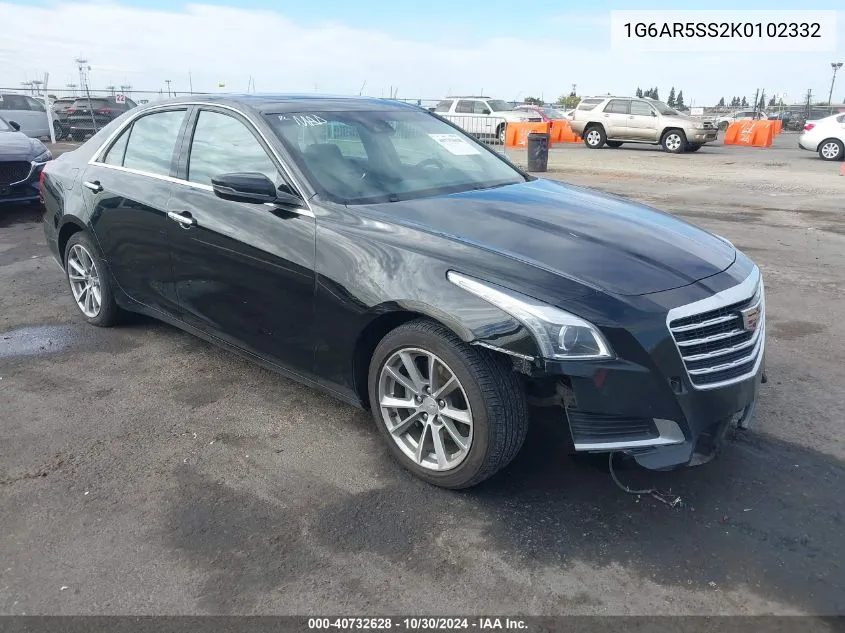 1G6AR5SS2K0102332 2019 Cadillac Cts Luxury