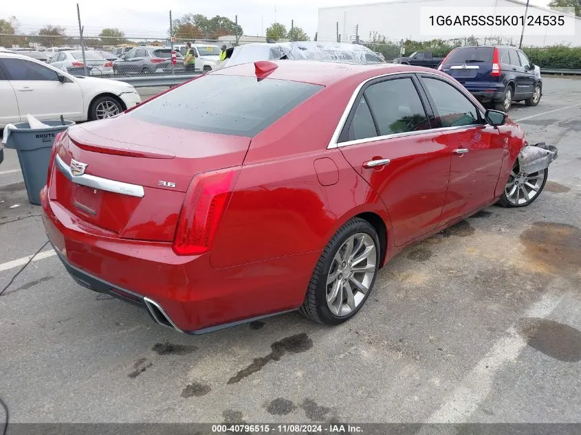 2019 Cadillac Cts Luxury VIN: 1G6AR5SS5K0124535 Lot: 40796515