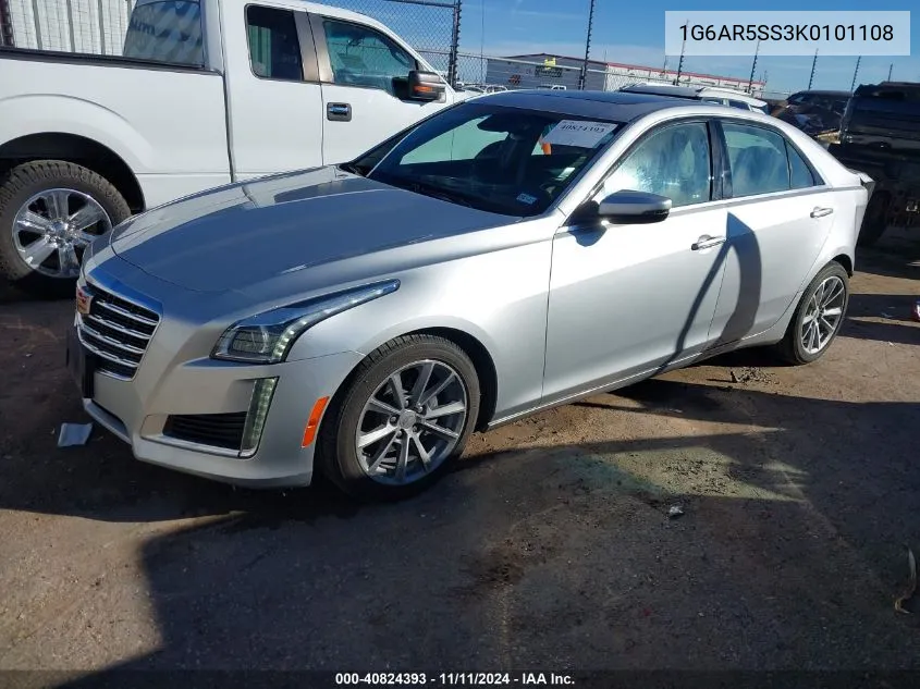 1G6AR5SS3K0101108 2019 Cadillac Cts Luxury