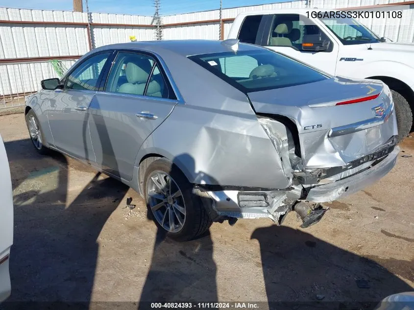 1G6AR5SS3K0101108 2019 Cadillac Cts Luxury