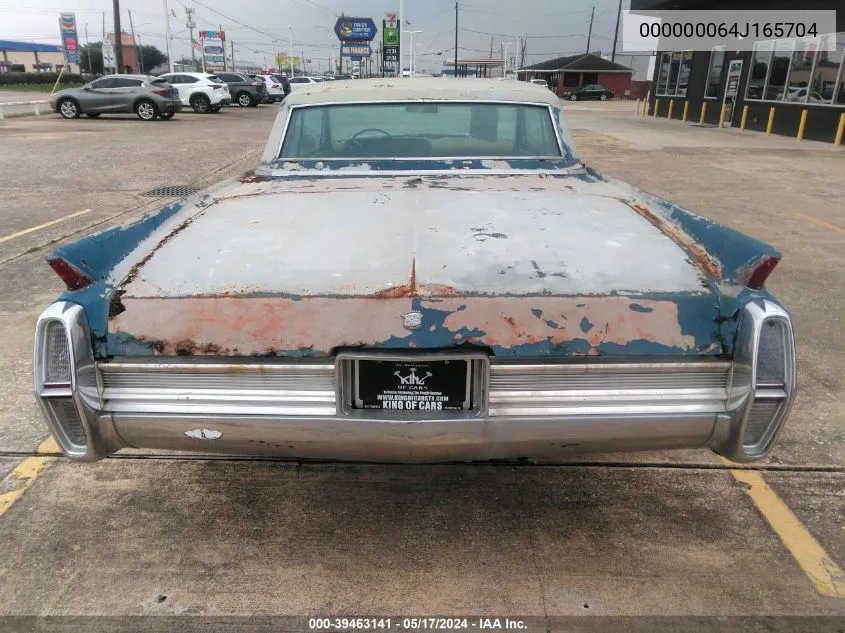 1964 Cadillac Deville VIN: 000000064J165704 Lot: 39463141