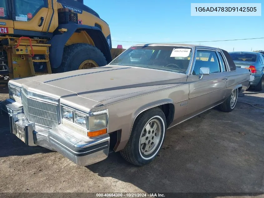 1983 Cadillac Deville VIN: 1G6AD4783D9142505 Lot: 40654300