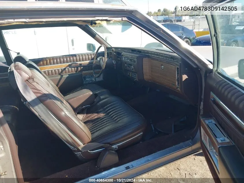 1983 Cadillac Deville VIN: 1G6AD4783D9142505 Lot: 40654300