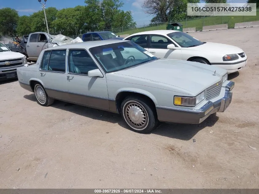 1989 Cadillac Deville VIN: 1G6CD5157K4275338 Lot: 39572925