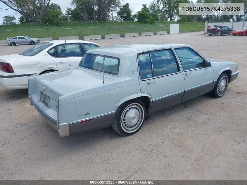 1989 Cadillac Deville VIN: 1G6CD5157K4275338 Lot: 39572925