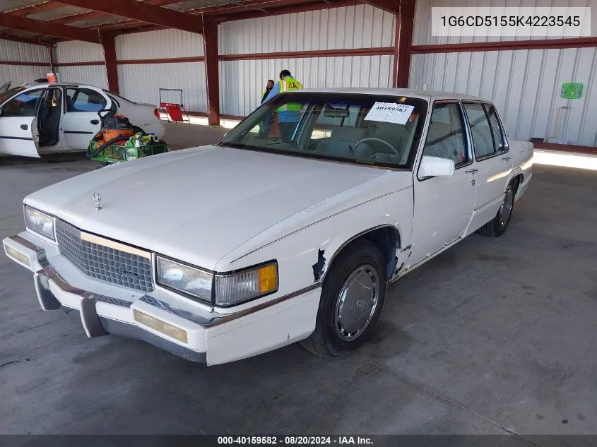 1989 Cadillac Deville VIN: 1G6CD5155K4223545 Lot: 40159582